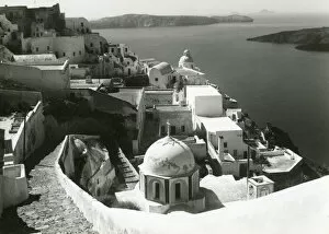 Images Dated 3rd July 2020: Santorini, Greece - the wide expanse of the volcano crater. Date: circa 1940s