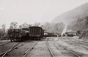 Santos and Sao Paulo Railway, incline station, Brasil
