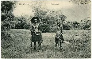 Vicente Collection: Sao Vicente - Two Cape Verde Islanders