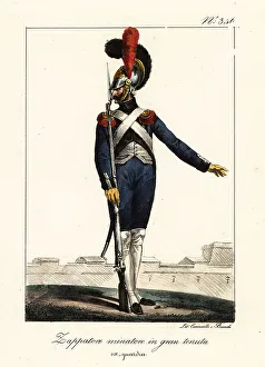 Sapper in full-dress uniform, Napoleon's Army