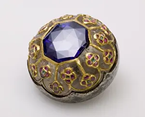 Oxide Prints: Sapphire turban button