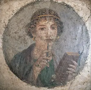 Sappho (c. 612-c 570 B. C. ). Ancient Greek poet