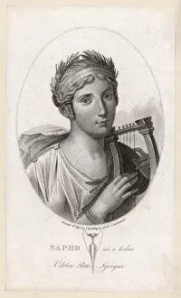 Lesbos Prints: Sappho / Cazenove / Oval