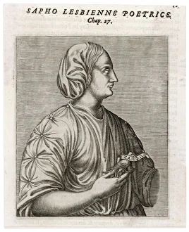 Thevet Gallery: Sappho / Thevet 1584