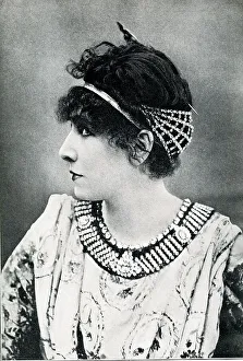 Sardou Prints: Sarah Bernhardt, French actress, as Theodora