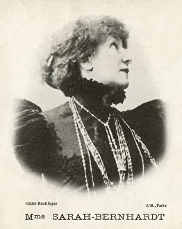 Upward Prints: Sarah Bernhardt - French Stage Actress
