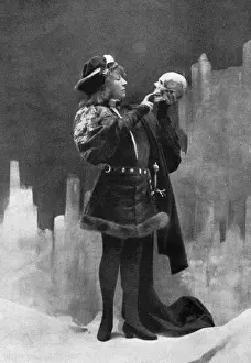 Hamlet Prints: Sarah Bernhardt as Hamlet