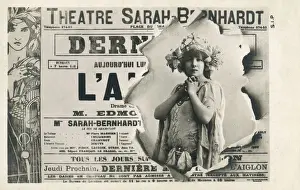 Rostand Prints: Sarah Bernhardt - Publicity for her role in L Aiglon