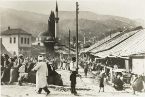 Wares Prints: Sarajevo, Bosnia Herzegovina - Market scene