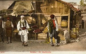 Dec19 Collection: Sarajevo, Bosnia and Herzegovina - A Street Fruit Seller
