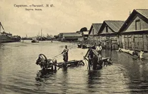 Flood Prints: Saratov, Russia - Flooded banks of the River Volga