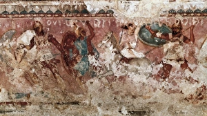 Amazons Gallery: Sarcophagus of the Amazons. 350 -325 BC. Detail