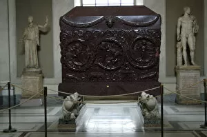 Images Dated 9th April 2009: The Sarcophagus of Constantina. Red porphyry. 4th century