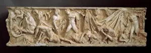 Sarcophagus from Husillos. Depiction