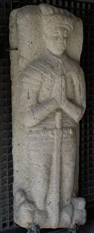 Armored Prints: Sarcophagus lid with sculpture of a knight in prayer