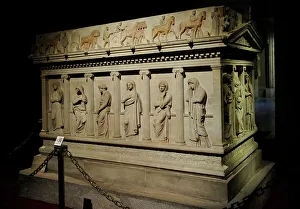 Shaft Collection: Sarcophagus of mourning women. 4th century BC. From Royal Ne