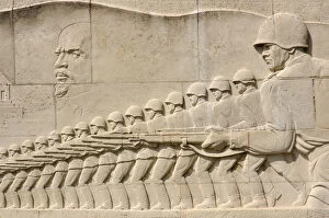 Images Dated 16th August 2006: Sarcophagus with relief carving a military scene of soldiers