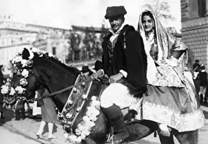 Caparison Prints: Sardinian Costumes