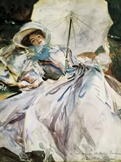 Images Dated 12th December 2012: SARGENT, John Singer (1856-1925). Lady with Parasol
