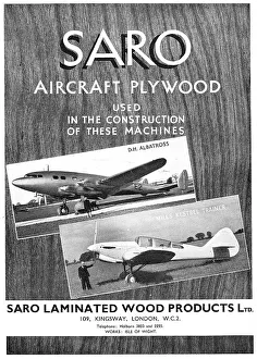 Kestrel Prints: SARO Aircraft Plywood : Miles Kestrel