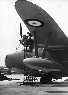 Saro S36 Lerwick on Columbine apron late 1939