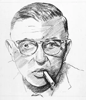 Sartre / Smoking Cigarette