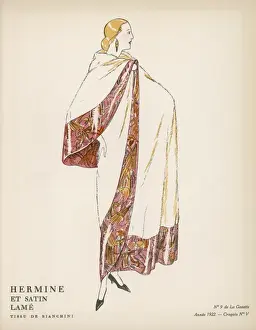 Chignon Prints: Satin & Ermine Cloak