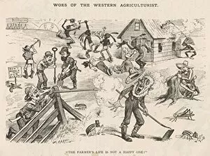 Agriculturalist Gallery: Satire Early US Farmer