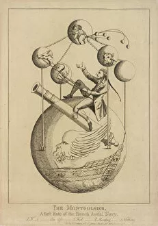 1783 Collection: Satirical ballooning image