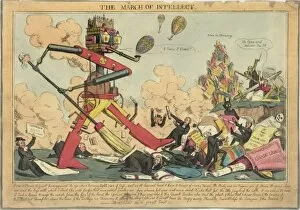 Images Dated 7th August 2011: Satirical cartoon, The March of Intellect