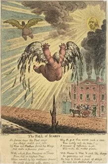 Images Dated 7th August 2011: Satirical political cartoon, The Fall of Icarus