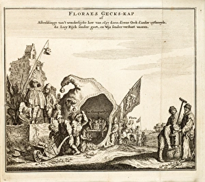 Images Dated 26th June 2014: Satirical print of tulipmania