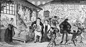 Saturday Prints: Saturday market - Cruikshank