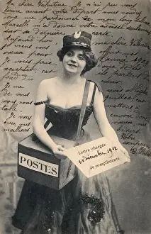 Saucy French Postal Girl