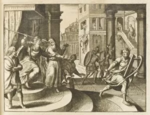 Jealous Gallery: Saul Attacks David