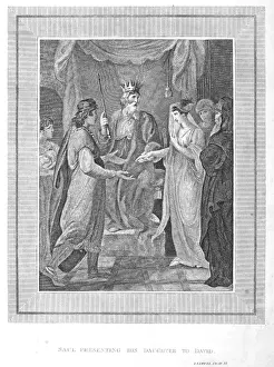 Saul shows his daughter to David