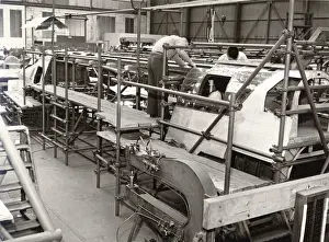 Saunders Prints: Saunders-Roe SR177 during construction