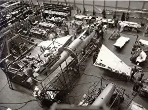 Saunders-Roe SR53 during construction