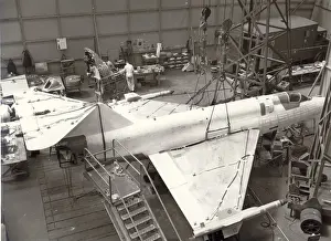 Saunders-Roe SR53 during construction