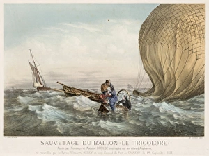Sauvetage du ballon Le Tricolore Monte par Monsieur et Madam Sauvetage du ballon Le Tricolore Monte par Monsieur et Madam