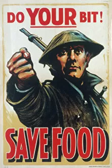 Propaganda Collection: Save Food Poster / Wwi