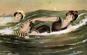 Liberation Gallery: Saved by a female Bather