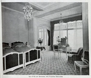 Extension Collection: Savoy Hotel new bedroom, captioned One of the new Bedrooms, with Transition Decoration'