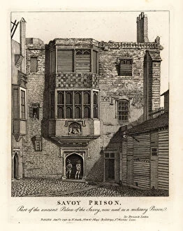 Wenceslaus Collection: Savoy Prison, part of the ancient Palace of the Savoy