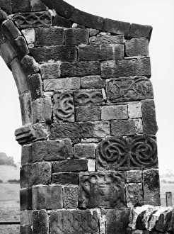 Images Dated 29th March 2011: Sawley Abbey Stonework