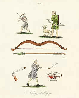 Archer Collection: Saxon archers and slingers