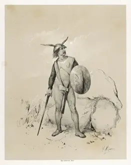 Invaded Prints: A Saxon Warrior