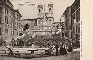 Stairs Prints: The Scala di Spagna (Spanish Steps), Rome, Italy