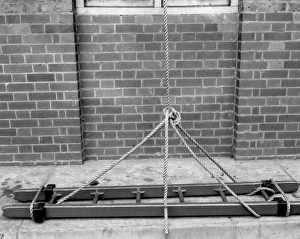 Secure Collection: Scaling ladder rescue drill demonstration, WW2