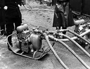 Hosepipe Prints: Scammell pump in Orange Street, London W1, WW2